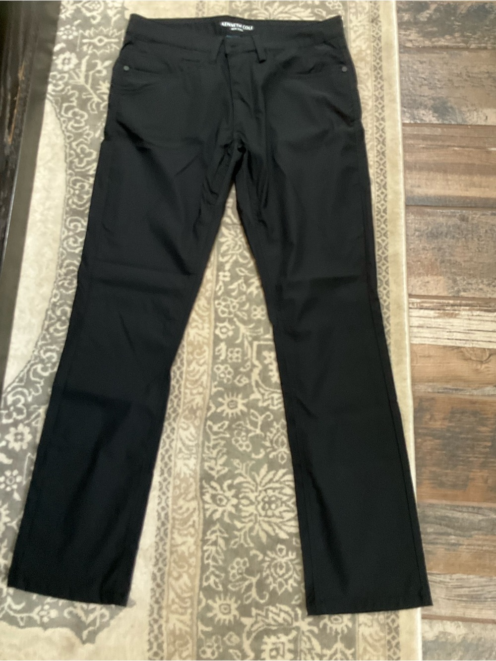 Kenneth Cole Black Straight Leg Chinos 30x30